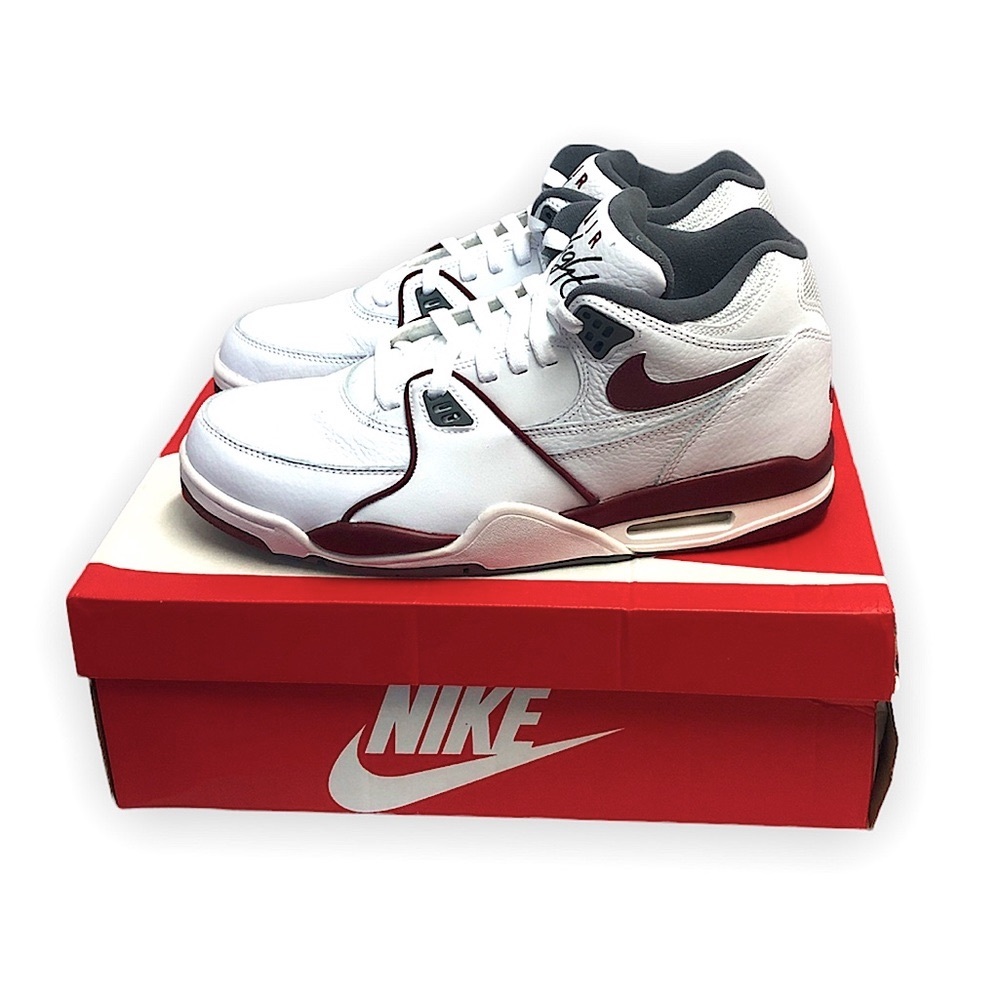 NIKE Air Flight 89 white smoke grey team red MENS size 11 DD1173-100